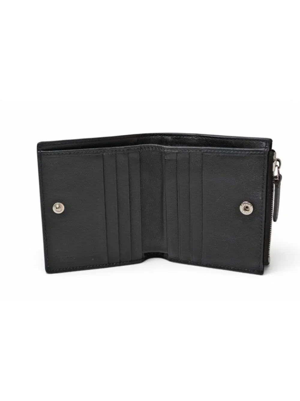 Gucci Mini Wallet Folded Micro Guccissima Black - Picture 5 of 9